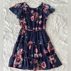 Crystal Doll Blue Floral Dress